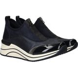 Lage Sneakers - Leer - Zwart - Sportief