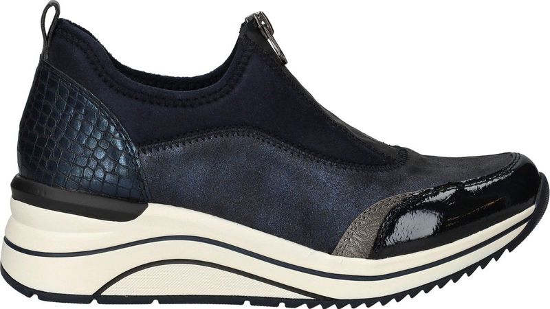 Lage Sneakers - Leer - Zwart - Sportief