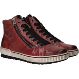 Remonte - Hoge Sneaker - Rood - Leer/Textiel - Waterafstotend