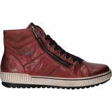 Remonte - Hoge Sneaker - Rood - Leer/Textiel - Waterafstotend