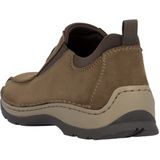 Slipper - Bruin - Leer/Synthetisch - Instapschoen met Stretchinzetstukken