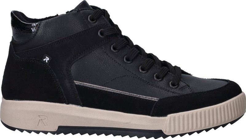 Rieker - Sport Veterschoenen - Zwart - Dames