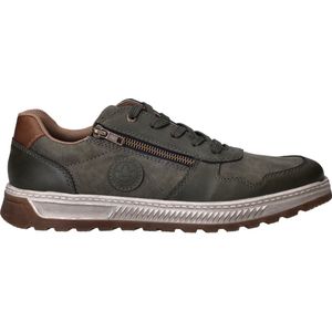 Rieker - Heren Sneakers - Olijfgroen - Kunstleer