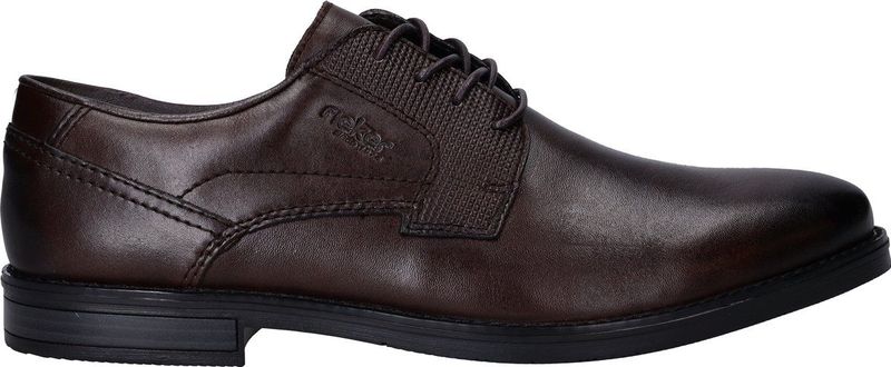 Rieker - Veterschoenen - Bruin - Leer - Vetersluiting - Blokhak