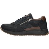 Rieker - Sneakers - Zwart - Rubber - Rits- en Vetersluiting