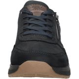 Rieker - Sneakers - Zwart - Rubber - Rits- en Vetersluiting