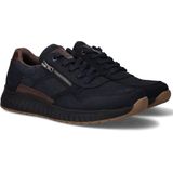 Rieker - Sneakers - Zwart - Rubber - Rits- en Vetersluiting
