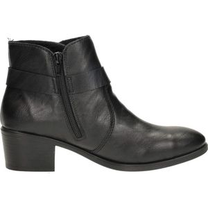 Rieker - Ankleboots - Zwart - Blokhak - Ritssluiting