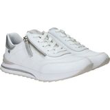 Rieker - Sport Sneakers - Wit - Leer - Vetersluiting en Ritssluiting