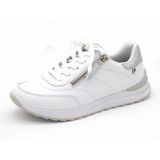 Rieker - Sport Sneakers - Wit - Leer - Vetersluiting en Ritssluiting