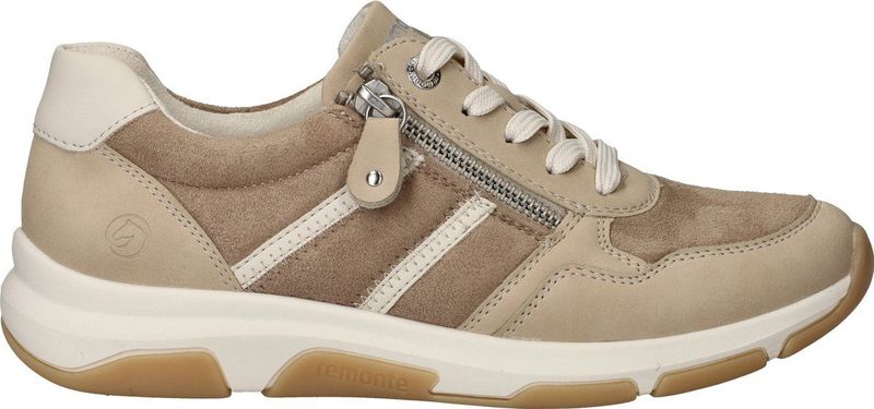 Remonte - Sneakers - Lichtbeige/Crème - Vegan - Sleehak