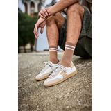 Christoph Kramer - Retro Sneakers - Wit/Zand - Vetersluiting - Laag