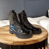 Rieker Veterboots - Dames - Zwart