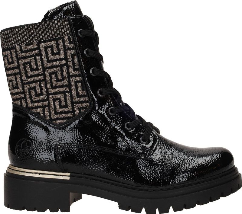 Rieker Veterboots - Dames - Zwart