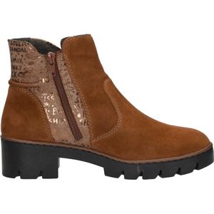 Rieker Enkellaarsjes Plat Enkellaarsjes Plat - cognac