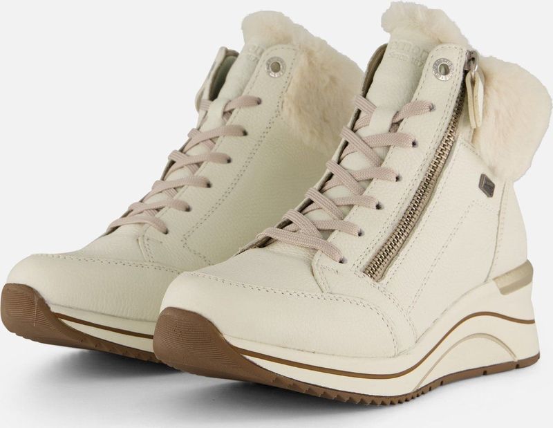 Remonte - Veterboots - Zwart - Synthetisch - Imitatiebont Voering