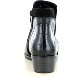 Remonte - D6893 - Enkellaarzen - Zwart - Leer