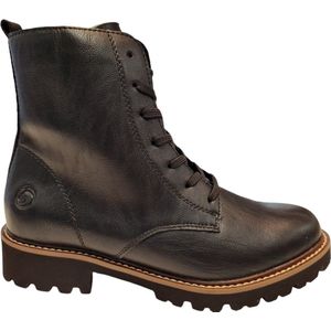 Remonte - Veterboots - Zwart - Leer - Textiel Voering
