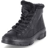 Rieker - Gesloten Enkelboots - Zwart - Leer