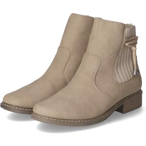 Rieker - Winterlaarzen - Beige - Met Warme Voering - Ritssluiting - Blokhak