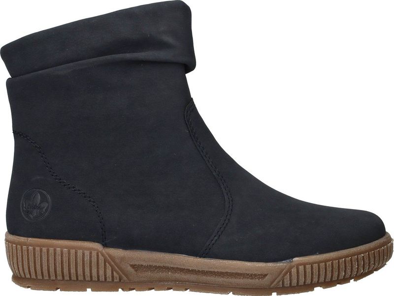 Rieker - Gevoerde Boots - Blauw - Imitatieleer - Antistress-Voetbed