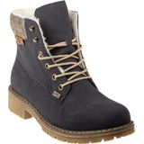 Veterlaarsjes - Effen - Imitatieleer/Textiel - Ritssluiting - Blokhak