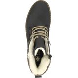 Veterlaarsjes - Effen - Imitatieleer/Textiel - Ritssluiting - Blokhak