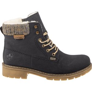 Rieker - Veterschoenen Hoog - Blauw - Textiel
