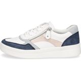 Remonte - Dames - Sneakers - Wit - Leder/Nubuck - Plateauzool