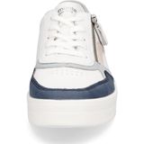 Remonte - Dames - Sneakers - Wit - Leder/Nubuck - Plateauzool