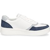 Remonte - Dames - Sneakers - Wit - Leder/Nubuck - Plateauzool