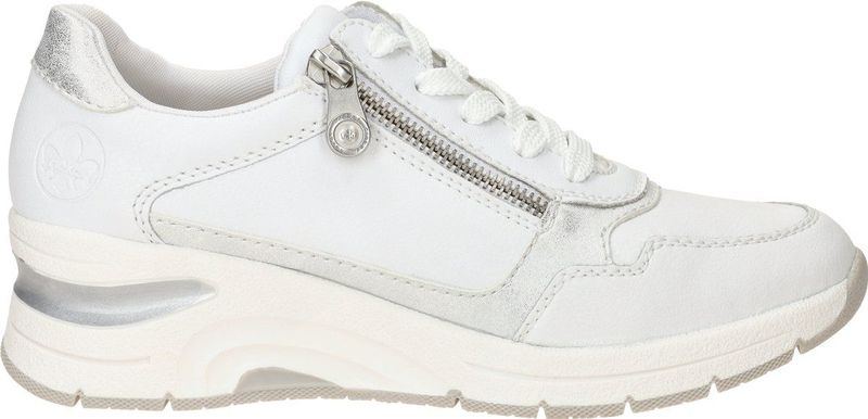 Seattle - Trainers - Wit - Glad Leer/Kunstleer - Ritssluiting