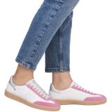 OTTO RIEKER San Diego - Sneakers - Wit/Pink - Uitneembaar Voetbed