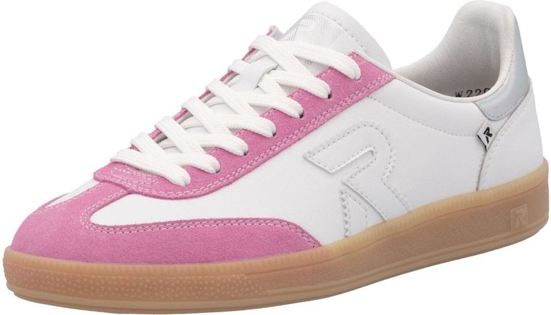 OTTO RIEKER San Diego - Sneakers - Wit/Pink - Uitneembaar Voetbed