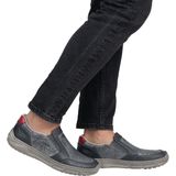 Instappers - Blauw/Rood - Slip-on Sneaker - Schachtpolstering