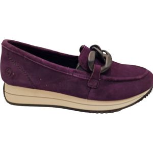 Remonte - D0H10 - Dames Instappers - Paars - Textiel - Uitneembaar Voetbed