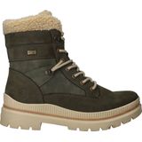 Remonte D0C77 Veterboots - Groen - Nubuck Leer - Wollen Voering