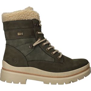 Remonte - D0C77 - Veterboots - Groen - Nubuck Leer - Wollen Voering
