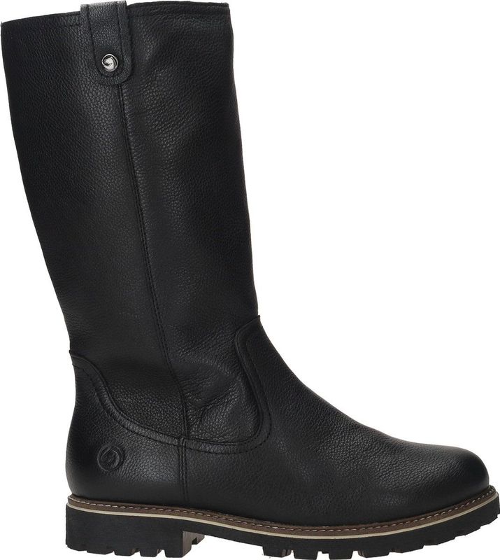 Remonte - Knielaarzen - Zwart - Leer - Warm Gevoerd