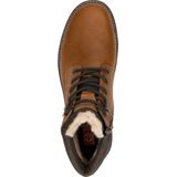 Veterboots - Leer - Zwart - Wide Fit