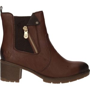 Rieker - Dames Boot - Cognac - Imitatieleer - Antistress Voetbed
