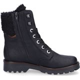 Veterlaarsjes - Effen - Imitatieleer - Ritssluiting - Blokhak