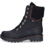 Veterlaarsjes - Effen - Imitatieleer - Ritssluiting - Blokhak