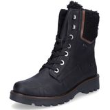 Veterlaarsjes - Effen - Imitatieleer - Ritssluiting - Blokhak