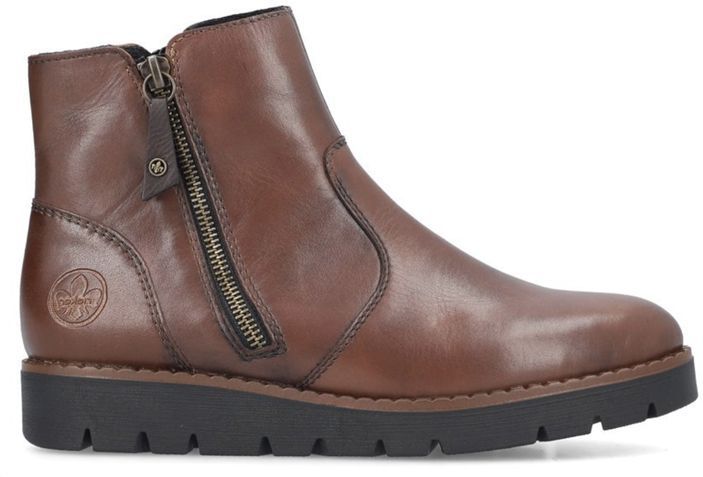 Rieker - 44950 - Enkellaarzen - Bruin - Leer