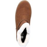 Enkellaarsjes - Effen - Imitatieleer - Ritszakken aan de zijkant