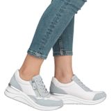 Remonte - D0T01 - Sneakers - Lichtblauw-Wit - Veter en Ritssluiting