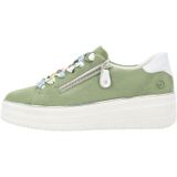 Sneakers - Effen - Leer - Platte Hak