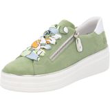 Sneakers - Effen - Leer - Platte Hak