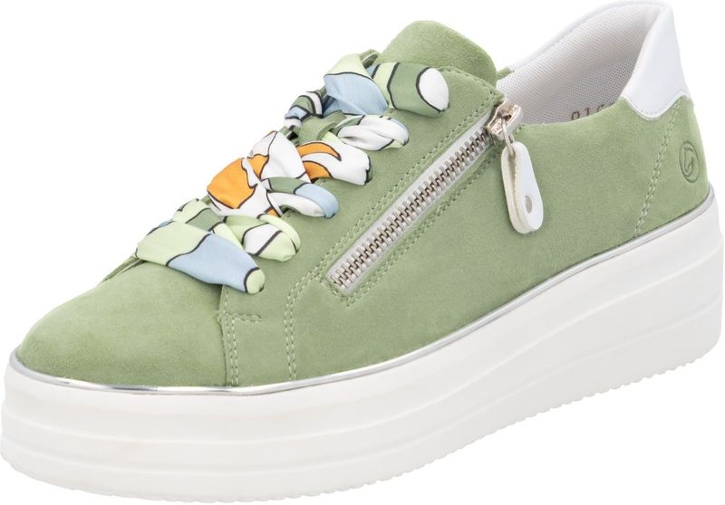 Sneakers - Effen - Leer - Platte Hak